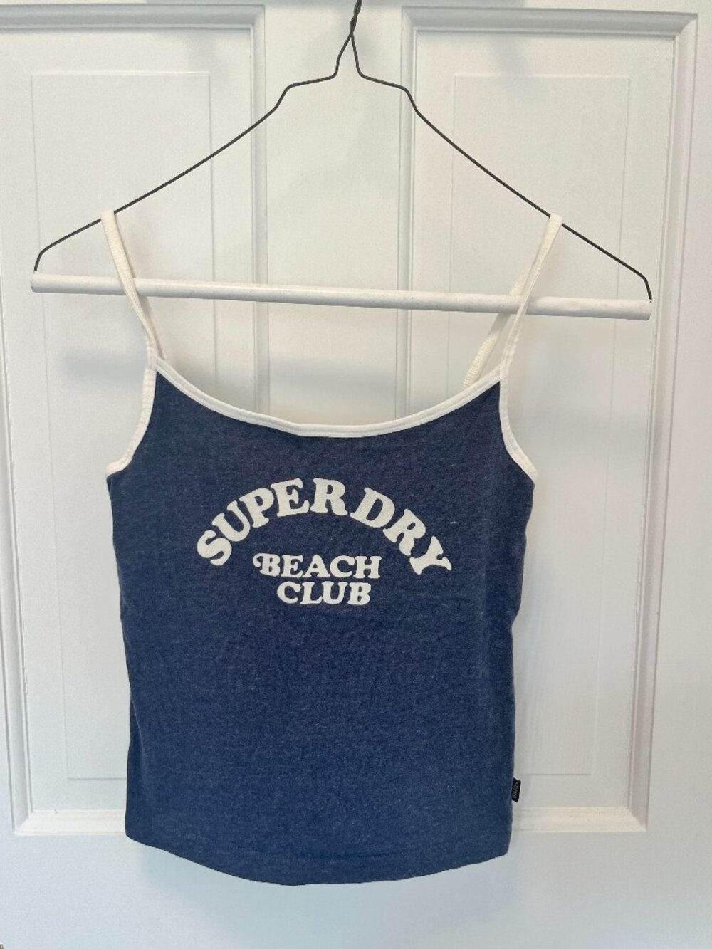 Superdry Tank Top Size 4 Beach Club Girlhoodcore Minimalist Comfy Cotton